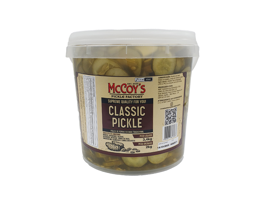 PICKLES CLASSIC MCCOY´S 2 KG (CX 2 BD)